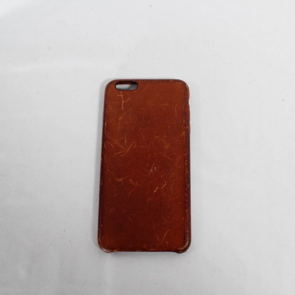 Genuine Apple Leather Case for iPhone 7 Plus/8 Plus Saddle Brown Fair Condition